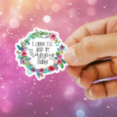 私は考え今日は幸せになる引用文ステッカー シール