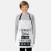 私は考え今退職したは犬の世話をしているところだ エプロン (着用した状態)