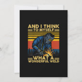 私は考え何と素晴らしい歓迎の贈り物かと思った 案内状 (正面)