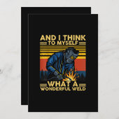 私は考え何と素晴らしい歓迎の贈り物かと思った 案内状 (正面/裏面)