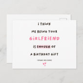 私は考え君のガールフレンドでいい ポストカード (正面/裏面)