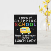 私は考え学校をスキップする私の思い出す#39;mランチ カード (黄色い花)