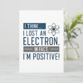 私は考え実失ったのところ電子である前向き サンキューカード (スタンド正面)