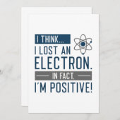 私は考え実失ったのところ電子である前向き サンキューカード (正面/裏面)