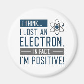 私は考え実失ったのところ電子である前向き マグネット (正面)