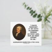 私は考え物事を引用文する義務がある ポストカード (スタンド正面)