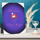 私は考え箱の外に出た。 フォトプラーク (側面)