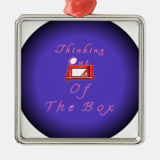 私は考え箱の外に出た。 メタルオーナメント (正面)