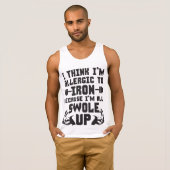 私は考え鉄アレルギーだ。私は全て元気だ。 Tシャツ (正面フル)