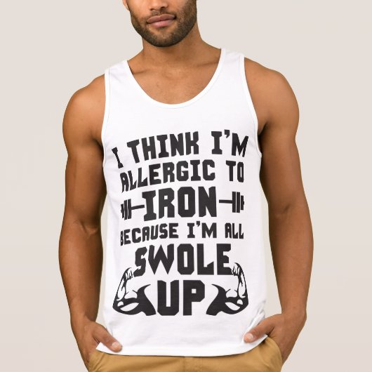 私は考え鉄アレルギーだ。私は全て元気だ。 Tシャツ (正面)