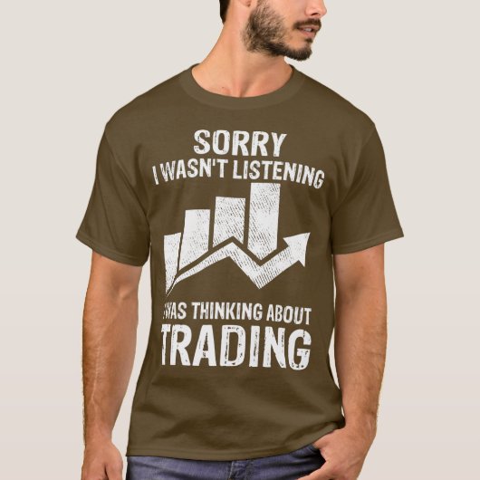 私は考えTee株式市場の取引について Tシャツ (正面)