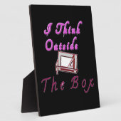 私は考えZAボックスの外に。 フォトプラーク (側面)