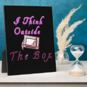 私は考えZAボックスの外に。 フォトプラーク (側面)