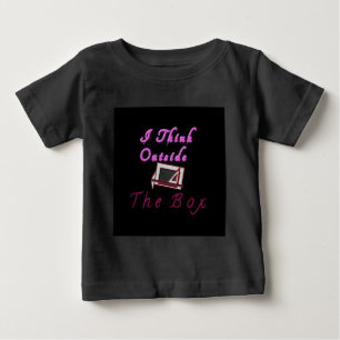 私は考えZAボックスの外に。 ベビーTシャツ