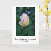 私は考察(米国)のあなたの欠乏を謝ります カード (黄色い花)