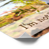 私は耐えられない失った ポスター (角)