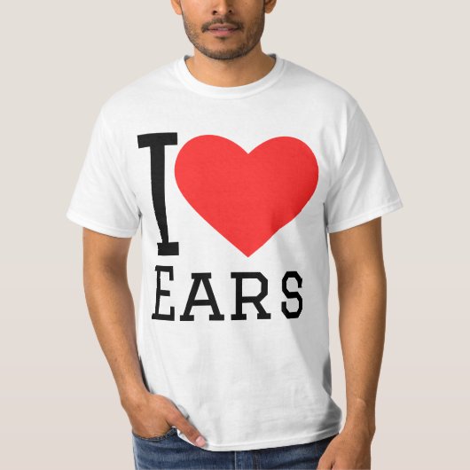 私は耳が好き Tシャツ (正面)
