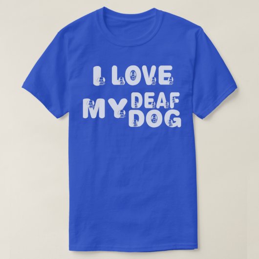 私は耳の遠い犬が愛犬家で可愛い  Tシャツ (デザイン正面)