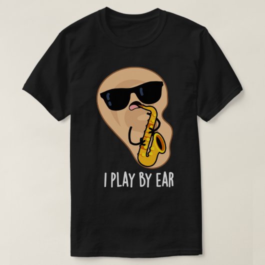 私は耳遊サックスおもしろいパンで Tシャツ (デザイン正面)