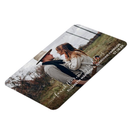 私は聖書の一つの引用文エレガントの写真を見つけた マグネット (左側)