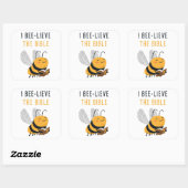 私は聖書の福音キッズクリスチャン信仰を愛する スクエアシール (シート)