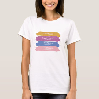 私は聖書の聖句カラフル Tシャツ
