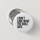 私は聖書気にの言う事を知らない 缶バッジ (正面&裏面)