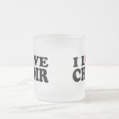 私は聖歌隊を愛します フロストグラスマグカップ (中央)