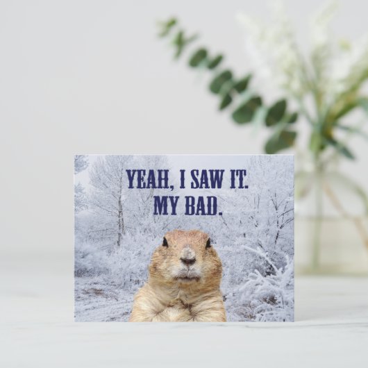 私は聖燭節それを見ました ポストカード (スタンド正面)