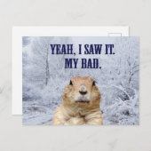 私は聖燭節それを見ました ポストカード (正面/裏面)