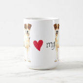 私は聖職者のラッセル私のテリアを愛します コーヒーマグカップ (中央)