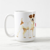 私は聖職者のラッセル私のテリアを愛します コーヒーマグカップ (左)