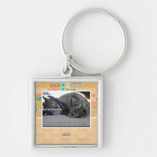 私は聞いています キーホルダー (正面)