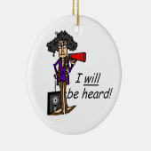 私は聞かれます セラミックオーナメント (右)