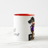 私は聞かれます ツートーンマグカップ (中央)