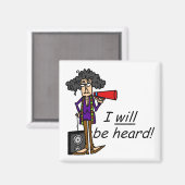 私は聞かれます マグネット (正面/裏面)