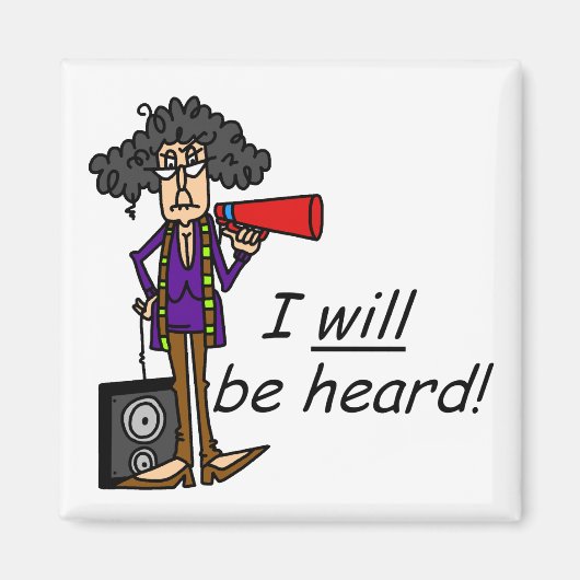 私は聞かれます マグネット (正面)