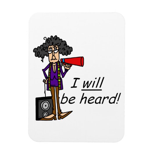 私は聞かれます マグネット (縦)