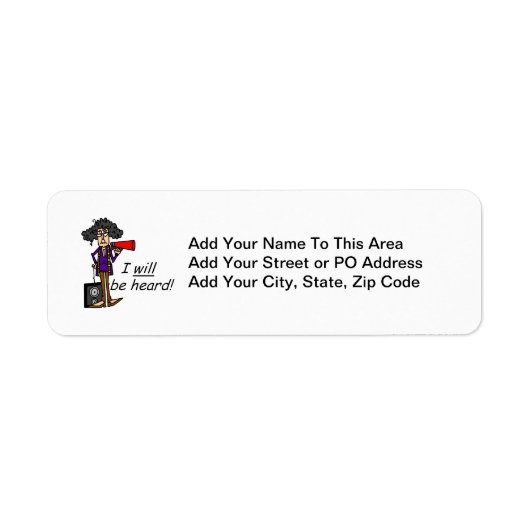 私は聞かれます ラベル (正面)