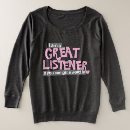 私は聞き手のレディ素晴らしースにサイズのピンクトップ パーカ