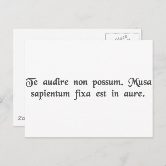 私は聞くことができません。 私の耳にバナナがあります ポストカード (正面/裏面)