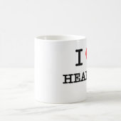 私は聞くことを愛します コーヒーマグカップ (中央)