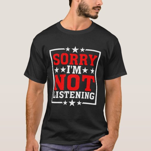 私は聞ない Tシャツ (正面)