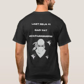 私は聞政府政治家にとても慎重に Tシャツ (裏面)