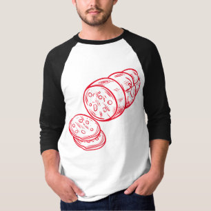 私は肉が大好きだ Tシャツ
