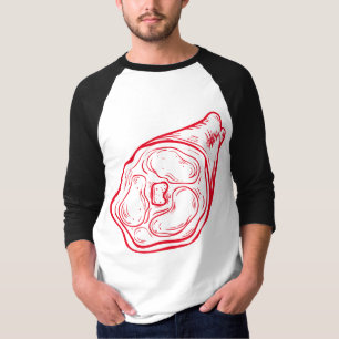 私は肉が大好きだ Tシャツ