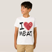 私は肉が大好き Tシャツ (正面フル)