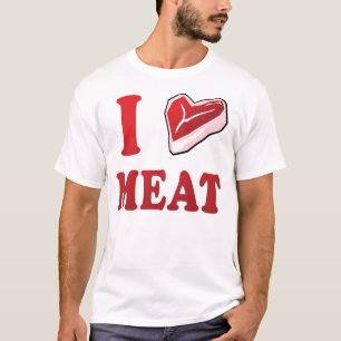 私は肉が大好き Tシャツ