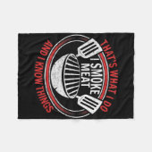 私は肉を吸い、私は物事が分かっている フリースブランケット (正面(横))