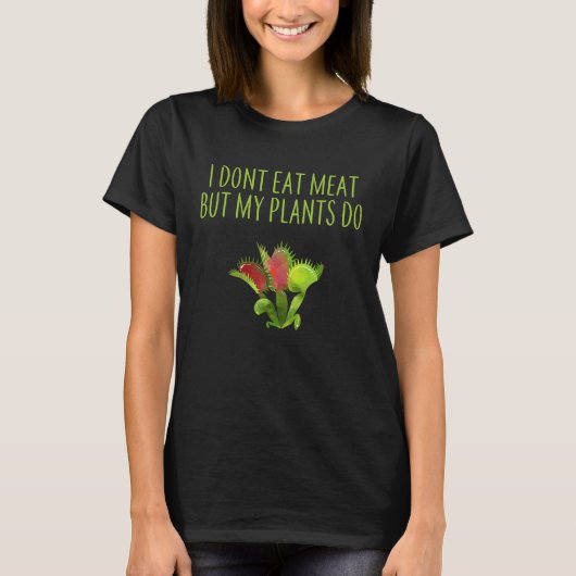 私は肉を食べませんが植物は食べます 菌類学者 ヴィーナス Tシャツ (正面)